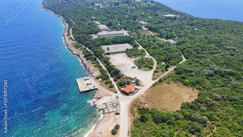 Fototapeta Naklejka Na Ścianę i Meble -  Prevlaka Park, Cape Oštra, peninsula above the Bay of Kotor, Adriatic Sea, Croatia, Europe,