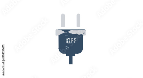 electric plug isolated on white background