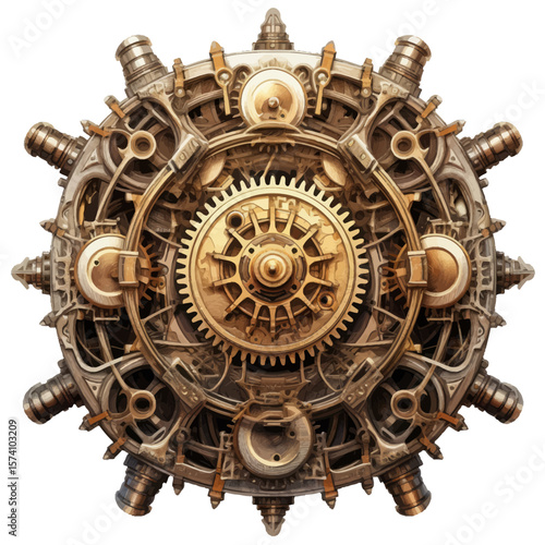 old metal steampunk gear