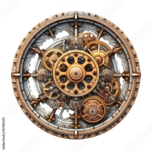 old clock steampunk gear