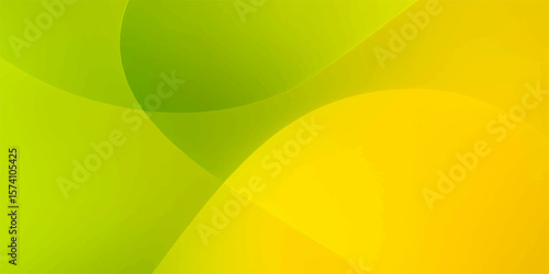 Abstract green vector background with flowing wave patterns and smooth gradient design