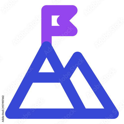 business two tone icon set