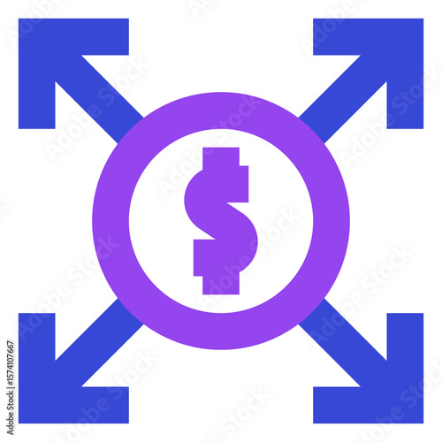 business two tone icon set