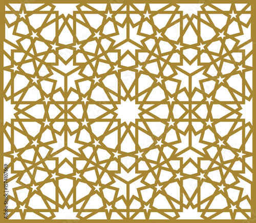 seamless pattern with geometric pattern