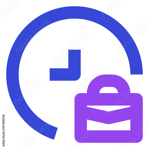 business two tone icon set