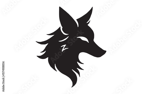 A stylized Fox head in silhouette