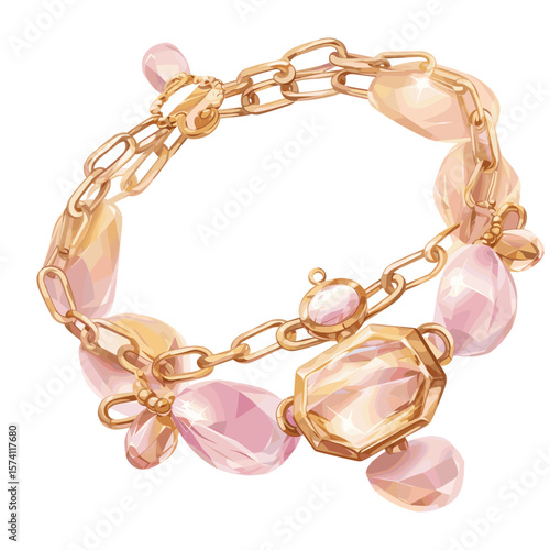 Bracelet jewelry illustration accessories vector