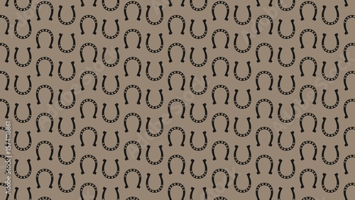 VECTOR SEAMLESS HORSESHOE PATTERN DESIGN