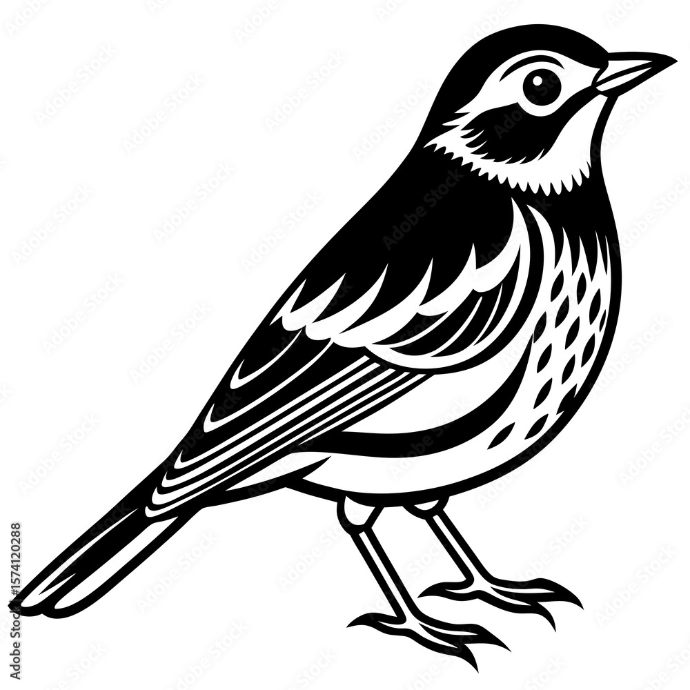 Obraz premium vector illustration of a bird