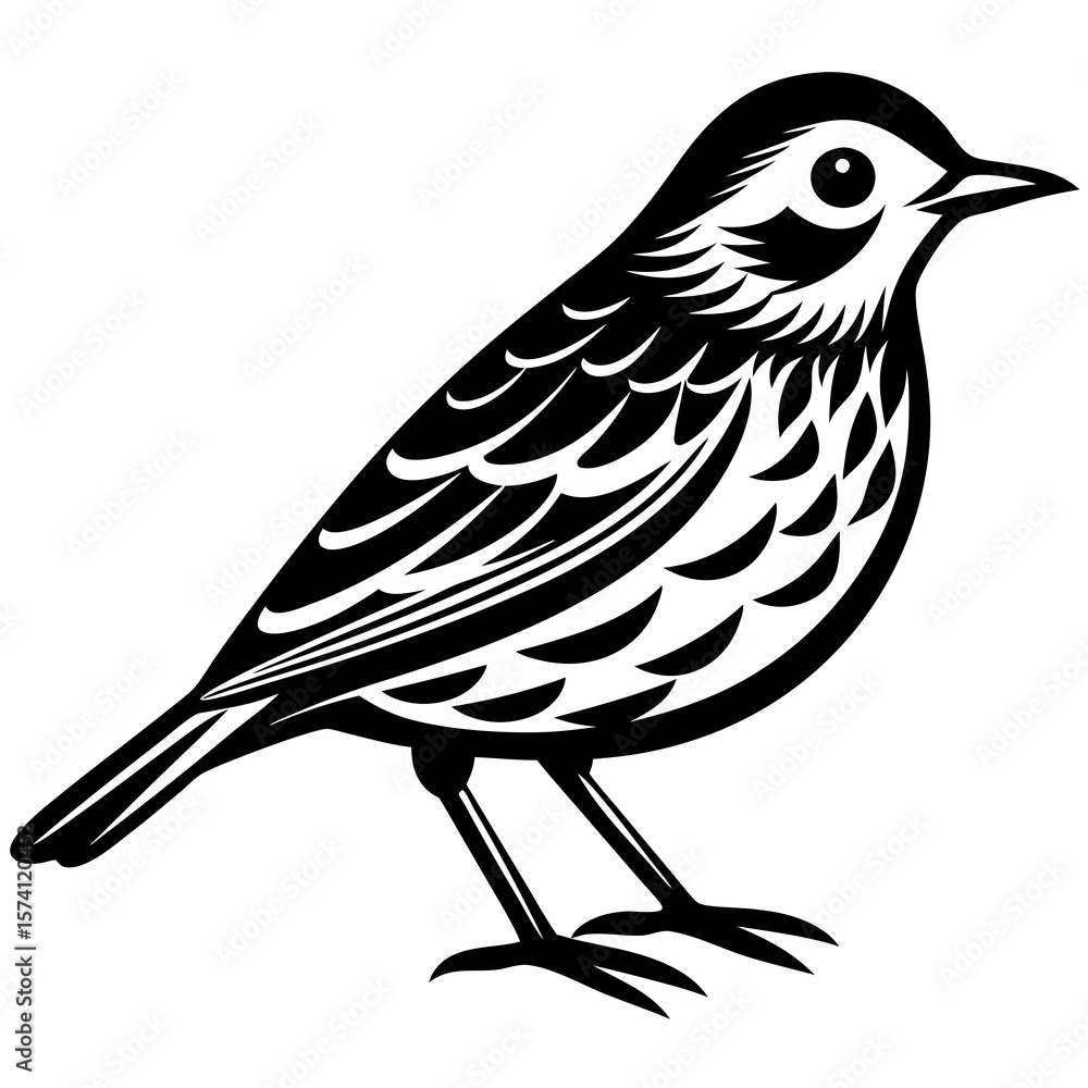 Obraz premium vector illustration of a bird