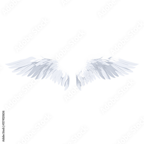 White angel wing illustration design wings vector