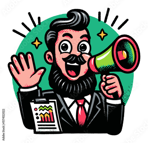 Animated Female Librarian with Glasses and Books Vector Illustration