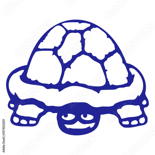Turtle hiding shy funny grin smile cheeky cute fun