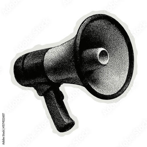 Vintage megaphone illustration design  vector