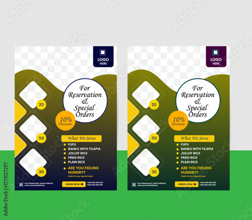 Very creative and eye catching flyers. I used eye relax color and fonts. A easy way to make your business attractive by a eye catching flyer.
