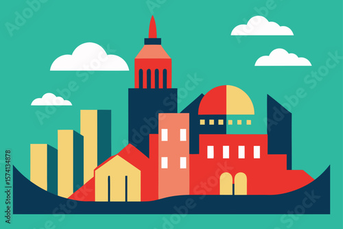 vector illustration of city