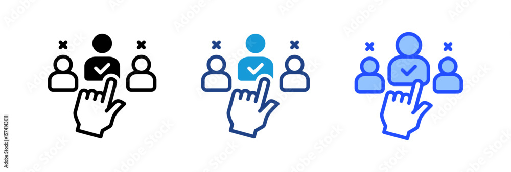 Fototapeta premium Selection Icon