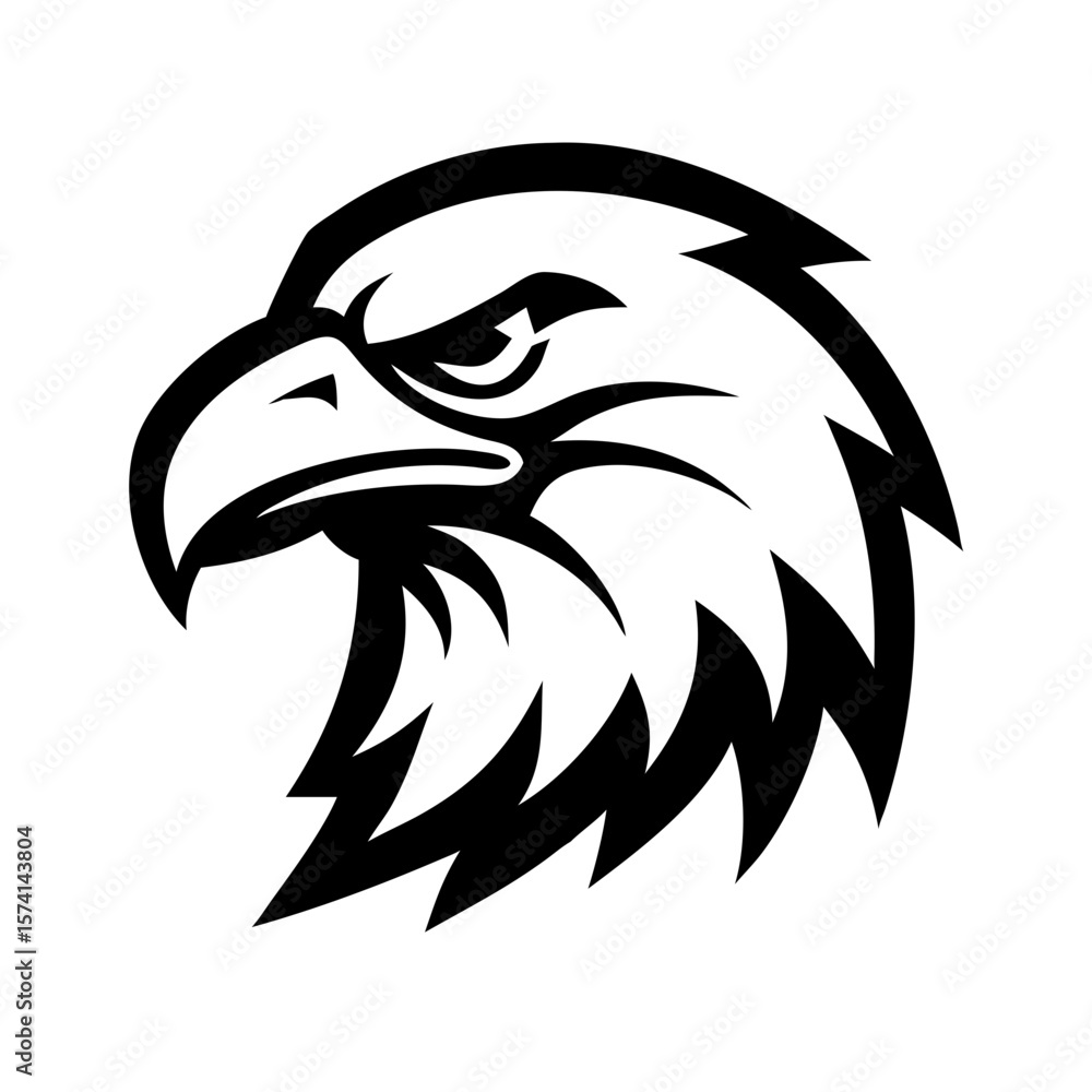 Obraz premium Eagle head logo mascot design 