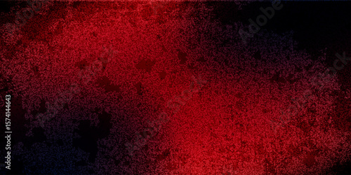 Glitch distorted grunge background. Noise destroyed texture. Red halftone dots blue color pattern gradient grunge texture background