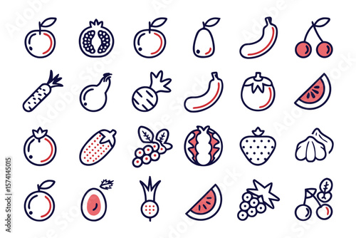 A vibrant assortment of fresh produce showcasing a diverse collection of colorful fruits and vegetables meticulously arranged for a healthy lifestyle and culinary inspiration