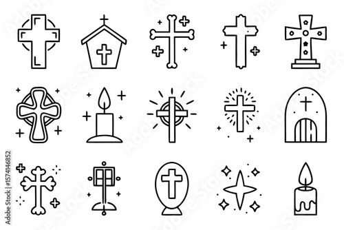 Classic ash cross design in monochrome with subtle color accents ideal for religious or memorial themes