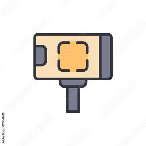 Illustration Of A Speed Camera With Focus Area For Road Safety