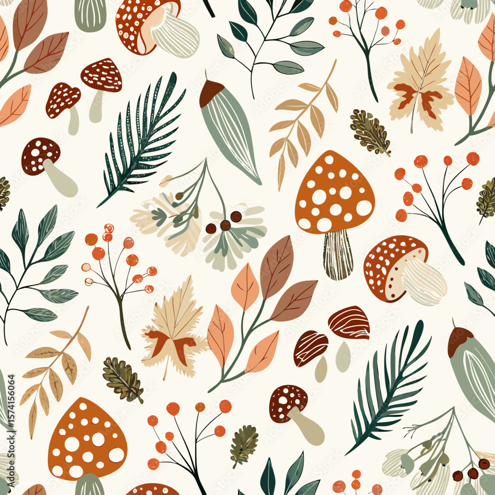 Fototapeta premium seamless pattern with flowers
