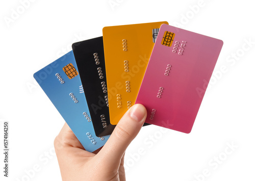 Female hand with credit car...