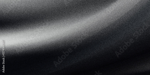 Dark gray black grainy background noise texture monochrome gradient for web banner header poster backdrop design