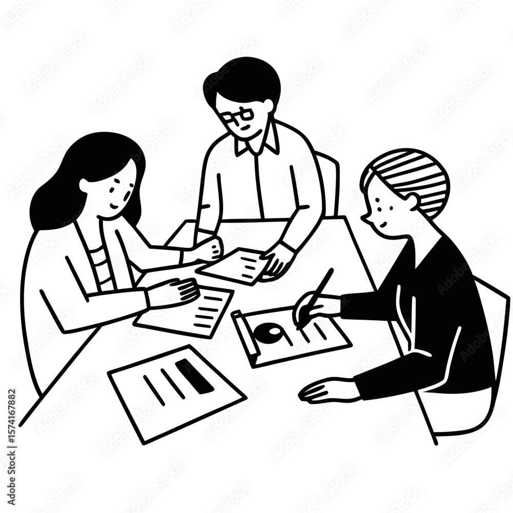 Paper, report and business meeting by people in office with finance, documents or investment research. Economy, collaboration and girl with accountant mentor for pc, training or proposal feedback Paper, report and business meeting by people in office with finance, documents or investment research. Economy, collaboration and girl with accountant mentor for pc, training or proposal feedback