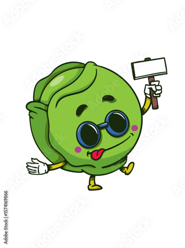 Vegetal con gafas