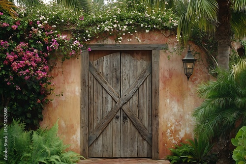 old wooden door
