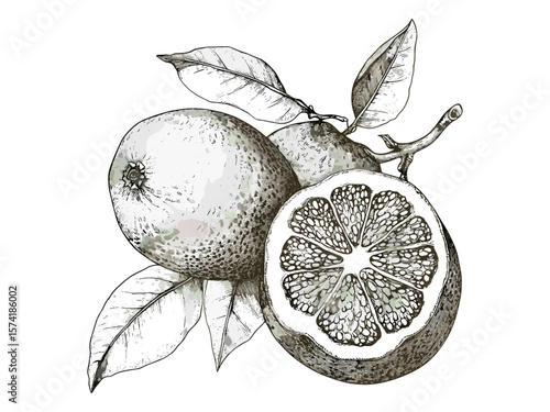 Langsat fruit botanical engraving, antique tropical plant sketch, hand-drawn vintage food art, black line retro style illustration, rare exotic fruit decor, edible tropical plant print,
