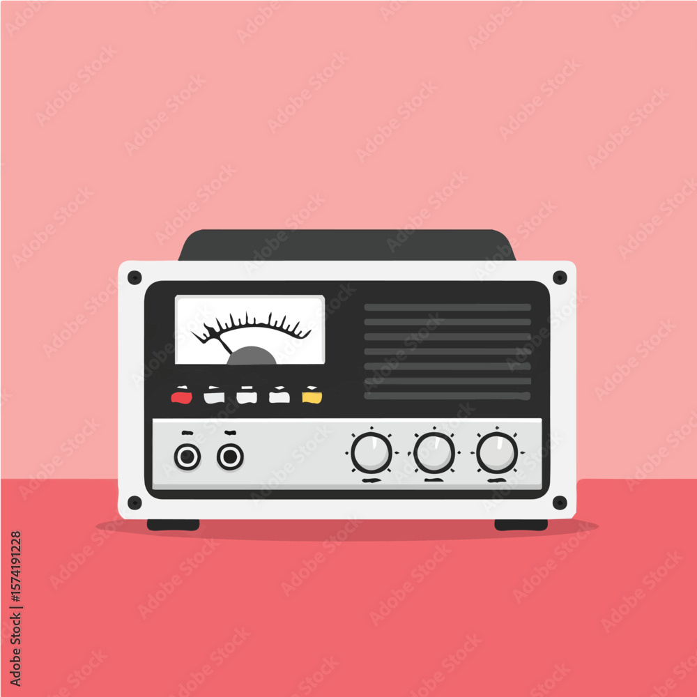 Obraz premium Vector amplifier design for motion graphics