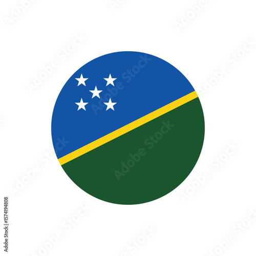 Free Download Solomon Islands Flag Button. Round Solomon Islands flag icon. Solomon Islands flag badge Vector for independence day celebration Png on transparent background..eps - GFXLoad