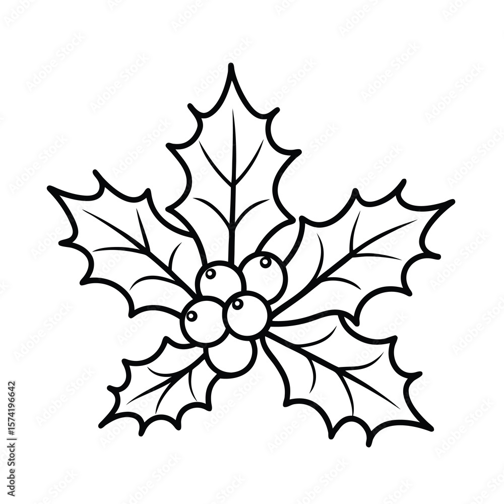 Naklejka premium vector illustration of a christmas ornament