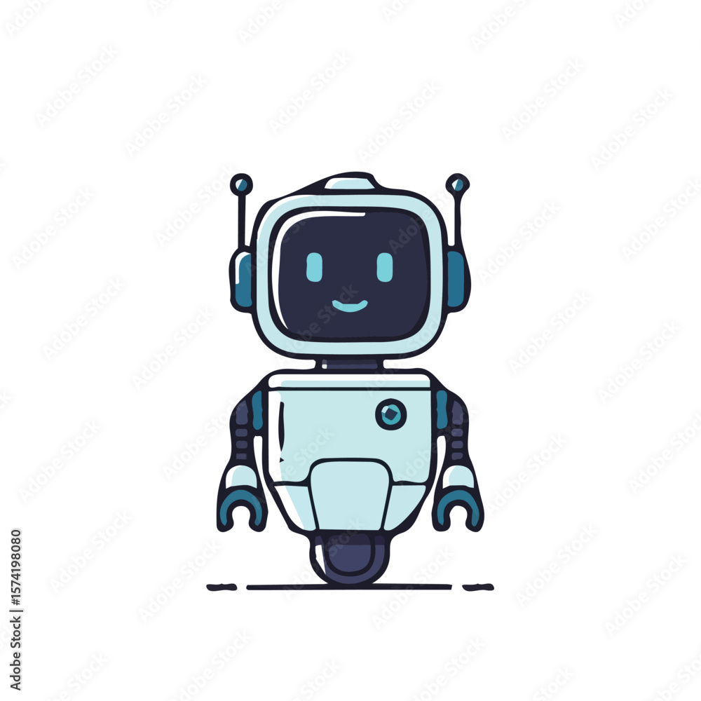 Fototapeta premium Robot vector design for animation and motion graphics