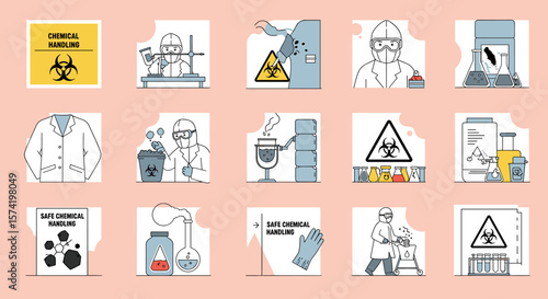 Illustrated Guide to Safe Chemical Handling and Laboratory Safety Procedures.