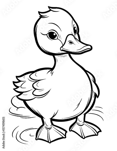 cute duck coloring pages