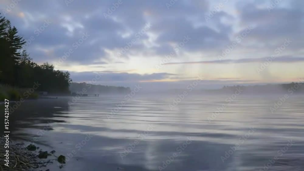 Misty lake sunrise (1) Misty lake sunrise (1)