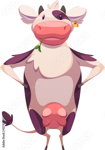 Cow Cartoon Character