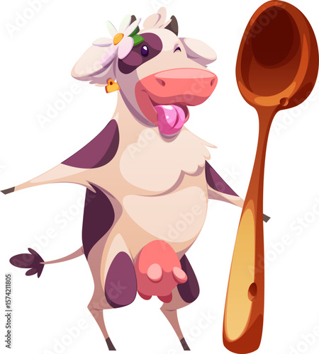 Cute Cow Mascot