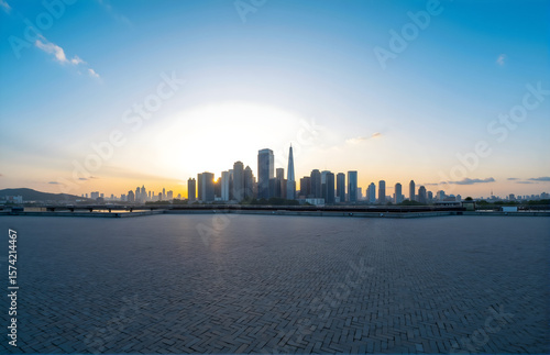 City Sunset Panorama