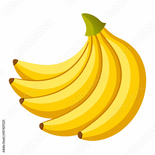 vector illustration of ripe bananas