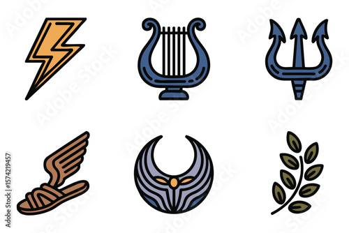 Greek Mythology Symbols: A Collection of Iconic Designs