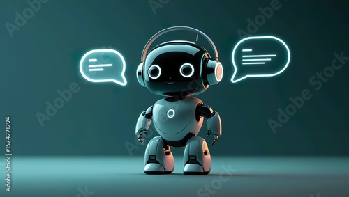 Ai chatbot with bubbles 