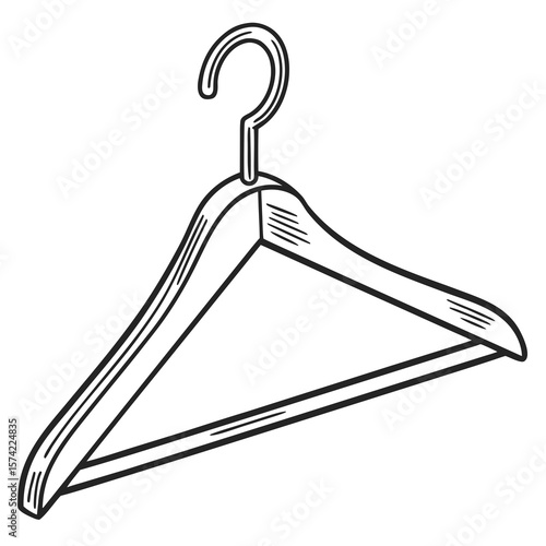 Wooden clothes hanger with hook wooden hanger clothing accessory