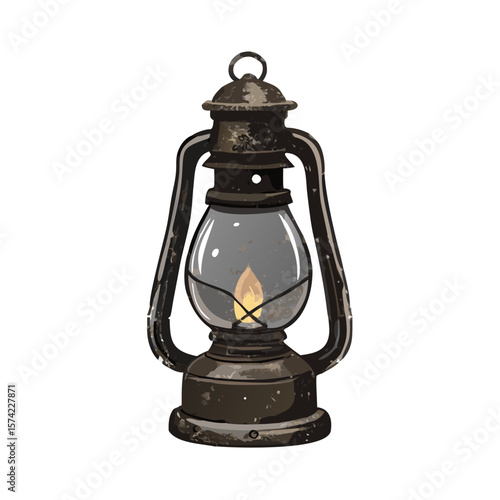 vintage oil lamp
