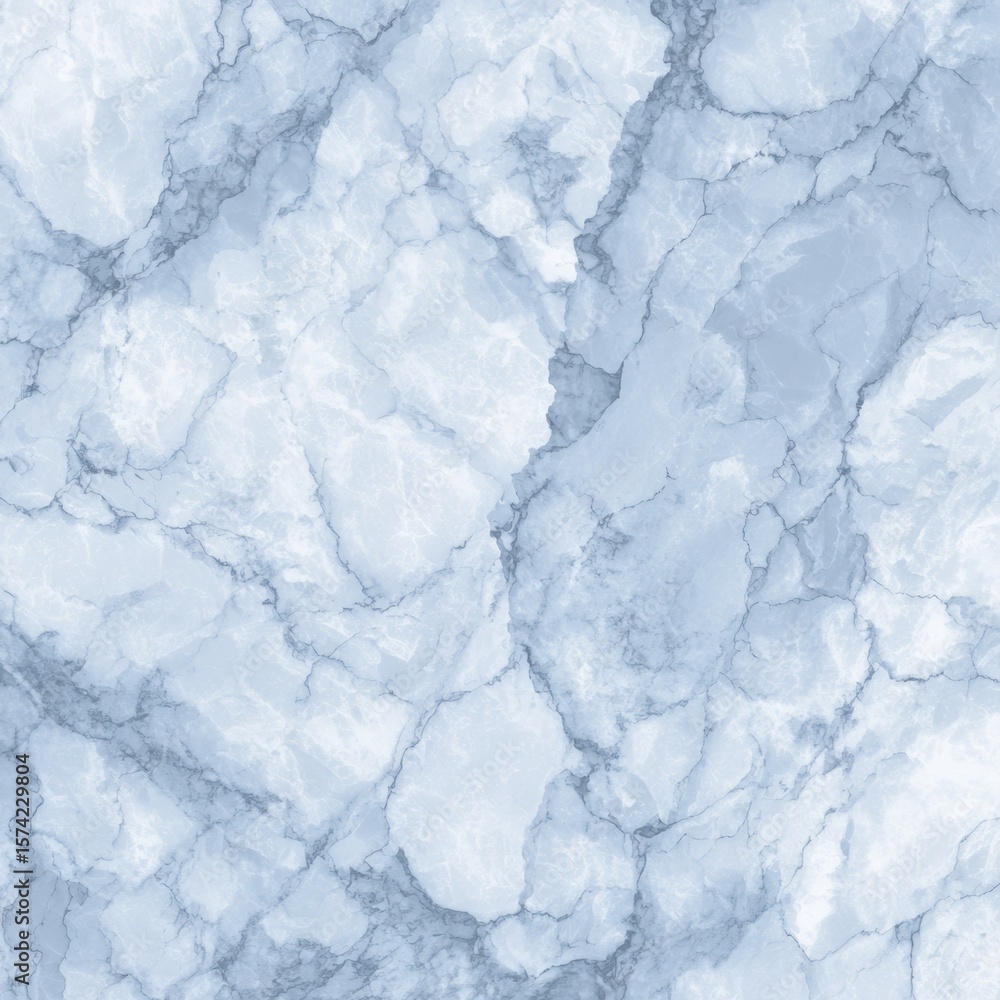Fototapeta premium Light Blue Marble Texture with Soft Veins and Smooth Finish