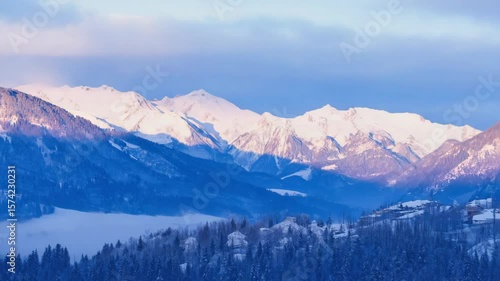 Wallpaper Mural Serene Mountain Lake Landscape Torontodigital.ca